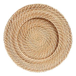 Assiette décorative en rotin à large bord, adaptée aux hôtels, aux restaurants, aux villas, aux banquets et aux événements en plein air - Product Image 3