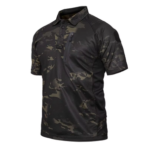 Vente en gros personnalisé mode 100% fibre de polyester acide lavé broderie couleur unie surdimensionné imprimé style gothique polo - Product Image 2