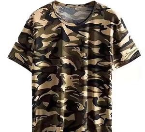 Tissu camouflage vente en gros de vêtements de haute qualité 100% coton t-shirt personnalisé chemise surdimensionnée vierge avec logo personnalisé 250 GSM t-shirt - Product Image 2