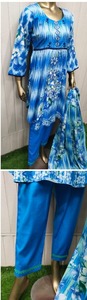 Shalwar kameez-pakistani-shalwar kameez วัสดุผ้าฝ้ายสำเร็จรูปผู้หญิงคุณภาพสูง - Product Image 3