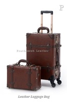 Acheter maintenant Sacs à bagages en cuir Sac personnalisé pour hommes et femmes Valises de voyage Sacs à bagages durables en cuir véritable Tendance 2025