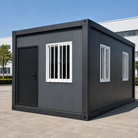 Maison conteneur préfabriquée moderne en acier blanc, portable, pour bureau, hôtel, villa, hébergement temporaire, avec porte de sécurité en acier
