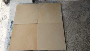 Azulejos de arenisca de superficie pulida amarilla menta Gwalior 60cm X 60cm para proyectos de villas de hoteles otros tamaños disponibles bajo petición - Product Image 3