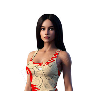 Débardeur femme dernière collection, tissu tricoté, logo personnalisé sur le devant, couleur personnalisable, respirant, polyester/coton, en vente - Product Image 3