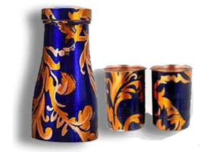 Copper Printed Bedroom <b>Jar</b> Direct Drinking Feature Eco-Friendly Boiling <b>Water</b> Safe-Consult Antique Appraisers for Market Value - Product Image 3