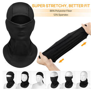 Cubierta facial de pasamontañas de diseño personalizado de alta calidad Cubierta facial de pasamontañas hecha de poliéster ligero - Product Image 2