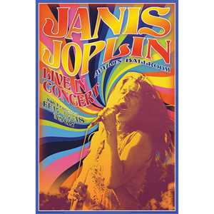 Póster de Janis Joplin en Concierto, Marco Negro, Decoración de Pared - Product Image 2