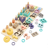 Ensemble de jouets éducatifs en bois faits à la main pour enfants Puzzle d'apprentissage Montessori pour les tout-petits Eco Friendly Premium Quality Unisex Tradebyd