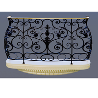 Juliet Designs TTD Garde-corps de balcon moderne de luxe en fer forgé, fonte, acier inoxydable et aluminium, garantie 1 an