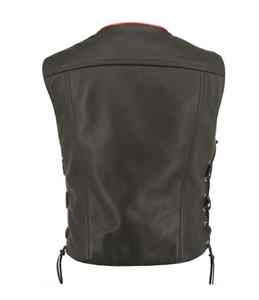 2026 nouveau Style de haute qualité en plein air véritable hommes en cuir gilet chaud et imperméable en différentes tailles couleur unie en cuir gilet - Product Image 4