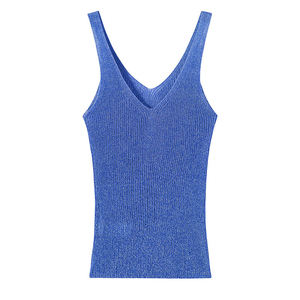 Camisetas sin Mangas Deportivas Lisas de Alto Rendimiento, Estilo Deportivo, Spandex/Algodón, Estilo Europeo, Transpirables, de Secado Rápido y Ligeras - Product Image 1