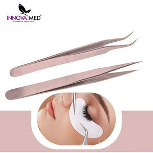 Pinzas para Pestañas Recién Llegadas Hechas en Pakistán, Pinzas para Pestañas de Calidad Profesional Personalizadas, de Acero Inoxidable con Punta Puntiaguda - Product Image 5