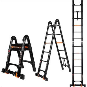 Deliladder 5.0M Aluminium Double Multifunction Telescopic <strong>Ladder</strong> EN131 CE - Product Image 1