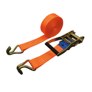 50mm 5 Tons Factory Price Ratchet <b>Tie</b> Down Strap Cargo Polyester Lashing Belt Ready in Stocks - Product Image 1