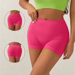 กางเกงขาสั้นเอวกลาง ผ้าฝ้ายระบายอากาศ ช่วยกระชับหน้าท้อง เหมาะสำหรับออกกำลังกาย โยคะ วิ่ง เต้น - Product Image 5