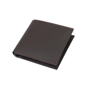 Portefeuille porte-cartes en cuir véritable élégant RFID de créateur pour hommes de haute qualité Portefeuilles OEM à pli court avec logo personnalisé de haute qualité - Product Image 6