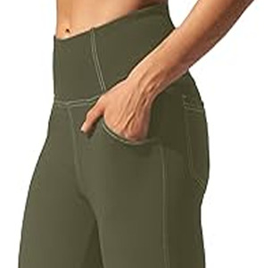 Legging de sport personnalisé pour femmes taille haute sport maille Leggings chauds Fitness entraînement Yoga Leggings téléchargés robe de sport - Product Image 2