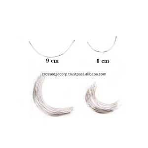 Agujas de Coser al por Mayor para la Confección de Pelucas de Cabello Humano, Agujas Curvas en Forma de C para Tejer, Agujas de Coser, Kit de Extensión de Cabello para Salón - Product Image 2
