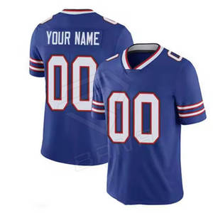 Camiseta de fútbol americano de secado rápido transpirable que absorbe la humedad con logotipo personalizado de alta calidad 100% poliéster pesado - Product Image 5