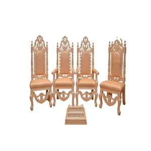 Mandap de Boda Gujarati, Diseño de Sillas para Bodas Indias, Sillas de Madera para Mandap, Mejor Precio, Mandap Tallado para Bodas Hindúes, EE. UU. - Product Image 2