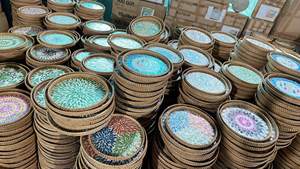 MEILLEUR plateau cadeau de luxe: service décoratif, présentoir artisanal, rangement écologique-BLUE LOTUS VIETNAM - Product Image 5