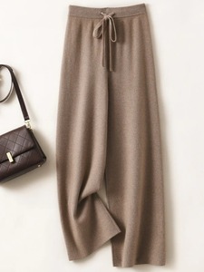 กางเกงผ้ายีนส์เอวสูงระบายอากาศได้ดีน้ำหนักเบาสำหรับผู้หญิงกางเกงขาบานเอวสูงแบบบางกางเกงลำลองผ้าไอซ์ซิลค์เย็น - Product Image 4