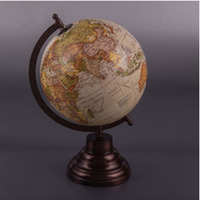 Globo Sepia francés antiguo, mapa del mundo, globo Terrestre 1920 s, libro de invitados de boda creativo, globo del mundo Vintage