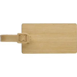 Porta Nome Personalizzato in Bambù Shawn, Badge e Accessori Personalizzati per Bagagli - Product Image 2