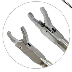 2 pièces Instruments chirurgicaux orthopédiques manuels pour arthroscopie du genou, qualité allemande, certifiés CE, en acier inoxydable, Pince à suture et Passe-suture - Product Image 2