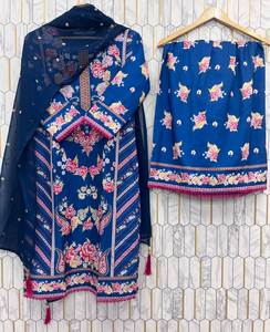 Traje Salwar de estilos tradicionales elegantes, tela Reyon de la mejor calidad para festivales, fiestas, bodas, ropa India pakistaní para mujeres - Product Image 6