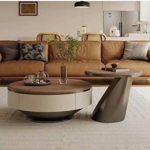 โต๊ะกาแฟทำจากไม้มะม่วงทรงกลมโต๊ะข้างโต๊ะไม้มะม่วงดีไซน์ทันสมัยทันสมัยทันสมัยทันสมัยทันสมัยทันสมัยทันสมัย - Product Image 3