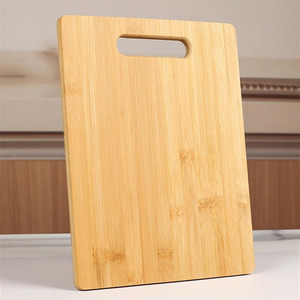 Planche à découper de cuisine bloc à découper en bambou planche à découper de boucher meilleur prix planches à découper naturelles avec poignée découpée - Product Image 6