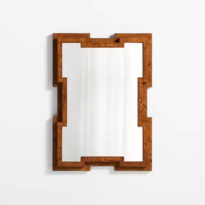 Espejo de pared de madera con marco grande de la mejor calidad con un excelente atractivo lujoso para interiores vintage de Azora Industries - Product Image 1