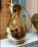 Trendige Messing-Kerzenhalter mit Hammerschlag-Design, Goldplattierung, Duftbehälter, Weihnachts-Votivhalter mit Handgefertigtem Deckel