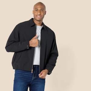 Blouson aviateur zippé léger et extensible de coupe décontractée pour homme - Product Image 5