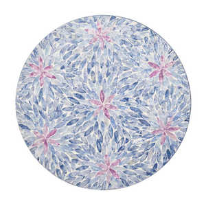 Sous-plat rond en nacre de luxe, artisanal, en coquillage, pour une décoration de table élégante et côtière, fabriqué au Vietnam - Product Image 1