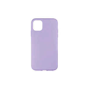 Étui en silicone liquide violet clair de qualité supérieure pour iPhone 11 Pro, coque de protection souple antichoc en silicone compatible A53 7 Plus - Product Image 1