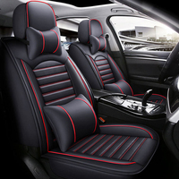 Fundas de Asiento de Coche Universales Impermeables de Alta Calidad Borui, Fundas de Asiento de Cuero para las Cuatro Estaciones, Juego Completo de 13 Piezas para Coches