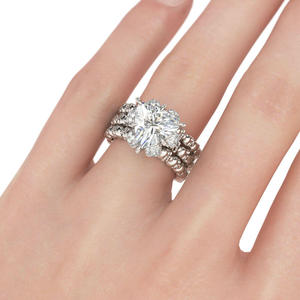 Jeulia Interchangeable Trillion Cut Sterling Silver <b>Skull</b> <b>Ring</b>-Fashion Jewelry Set - Product Image 4