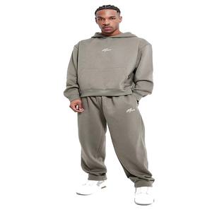 Super Design 400 Gsm Survêtement Homme Peinture Vintage Personnalisée Empilés Flare Lavage à l'Acide Surdimensionné Survêtement Vintage - Product Image 1