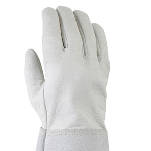 Guantes industriales a prueba de calor para trabajo de soldadura MIG Guantes de soldadura de cuero para construcción MIG resistente Guantes MIG - Product Image 5