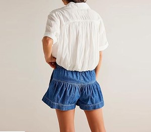 กางเกงขาสั้นแต่งระบายสำหรับผู้หญิงเป็นมิตรต่อสิ่งแวดล้อมใส่สบายน้ำหนักเบาระบายอากาศได้ดีปรับแต่งได้ - Product Image 5