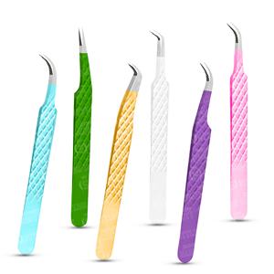 Pince à cils en acier inoxydable japonaise faite à la main Points pointus Volume Type de pointe Outil de beauté Prix raisonnable dans l'emballage de la boîte - Product Image 1