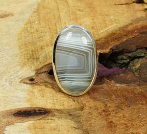 Bague de fiançailles pour femme en argent sterling 92,5 avec pierre naturelle au design fantaisie, cadeau - Product Image 5