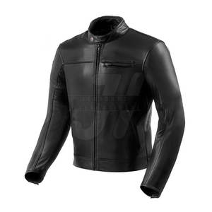 Vestes de moto en cuir véritable pour hommes Veste de moto imperméable et respirante pour la conduite à vélo - Product Image 1