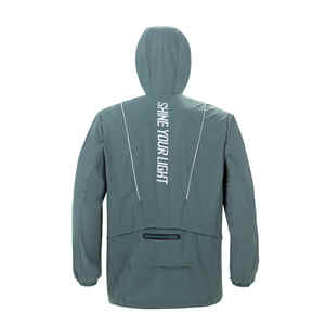 Chaqueta con capucha para hombre personalizada con detalle de fibra óptica brillante 100% algodón para invierno - Product Image 2