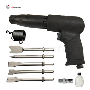 Marteau pneumatique Lematec, ensemble de 5 ciseaux, 2000 BPM, outil pneumatique pour la découpe du métal et de la pierre - Product Image 1