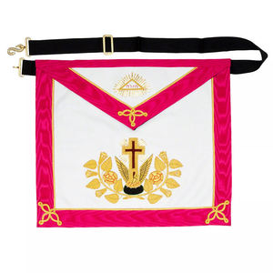Lambskin Masonic Rose Croix ผ้ากันเปื้อน18th องศาใหม่ masons regalia - Product Image 2