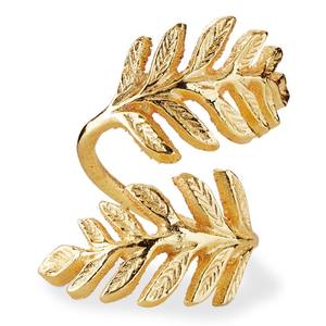 Anneau de serviette en laiton torsadé sculpté, design spiralé métallique artisanal pour une décoration de table à manger luxueuse et moderne - Product Image 3