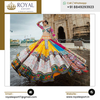 Gamthi Work Lehenga Choli avec broderie miroir d'Inde, vente en gros, dernier design, spécial Navratri, pur coton, élégant pour femmes
